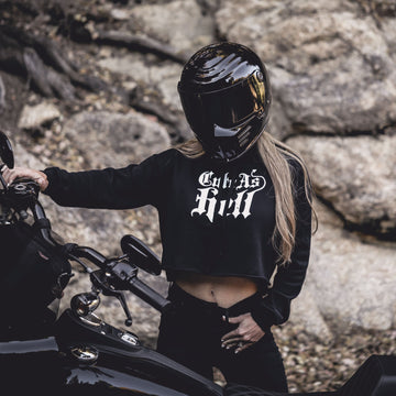 Cute As Hell Cropped Hoodie Crop Hoodie Ironsmith 